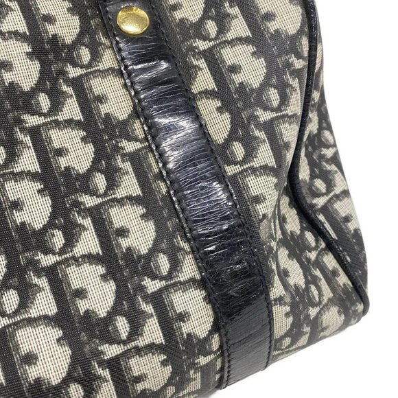 DIOR/ChristianDior Trotteur Black Cream PVC Patent Leather Handbag - Picture 11 of 15